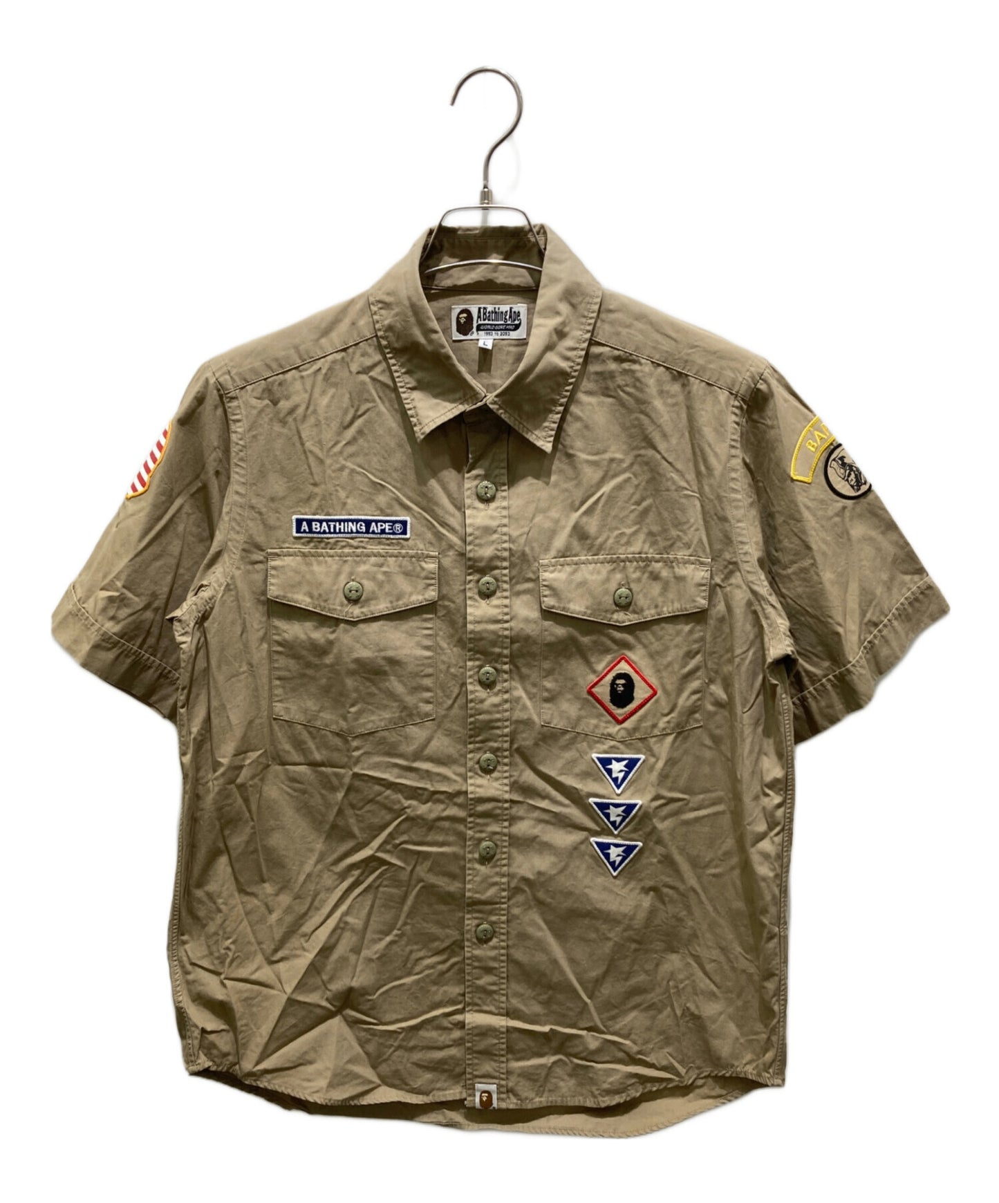 [Pre-owned] A BATHING APE Wappen shirt 001SHA30101018X 001SHA301018X