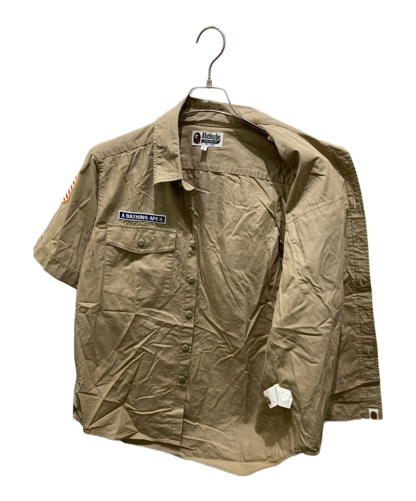 [Pre-owned] A BATHING APE Wappen shirt 001SHA30101018X 001SHA301018X