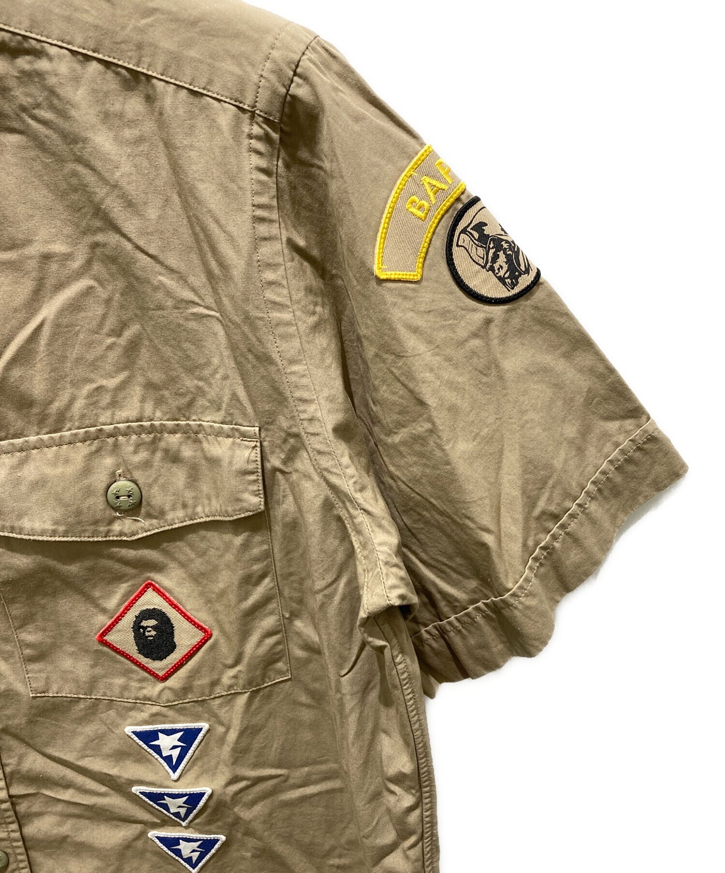 [Pre-owned] A BATHING APE Wappen shirt 001SHA30101018X 001SHA301018X