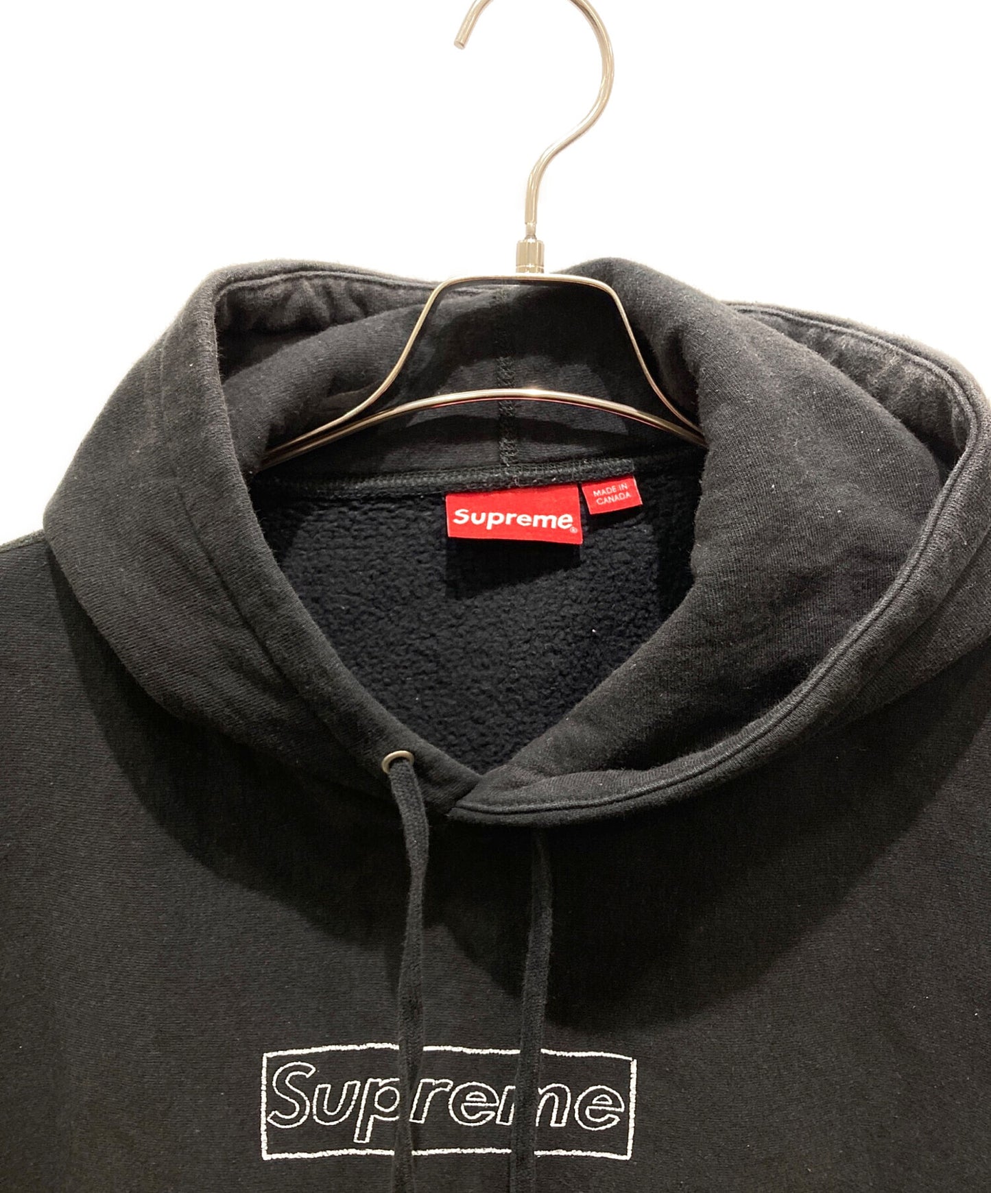 [Pre-owned] SUPREME KAWS BOX LOGO HOODIE 21SS
