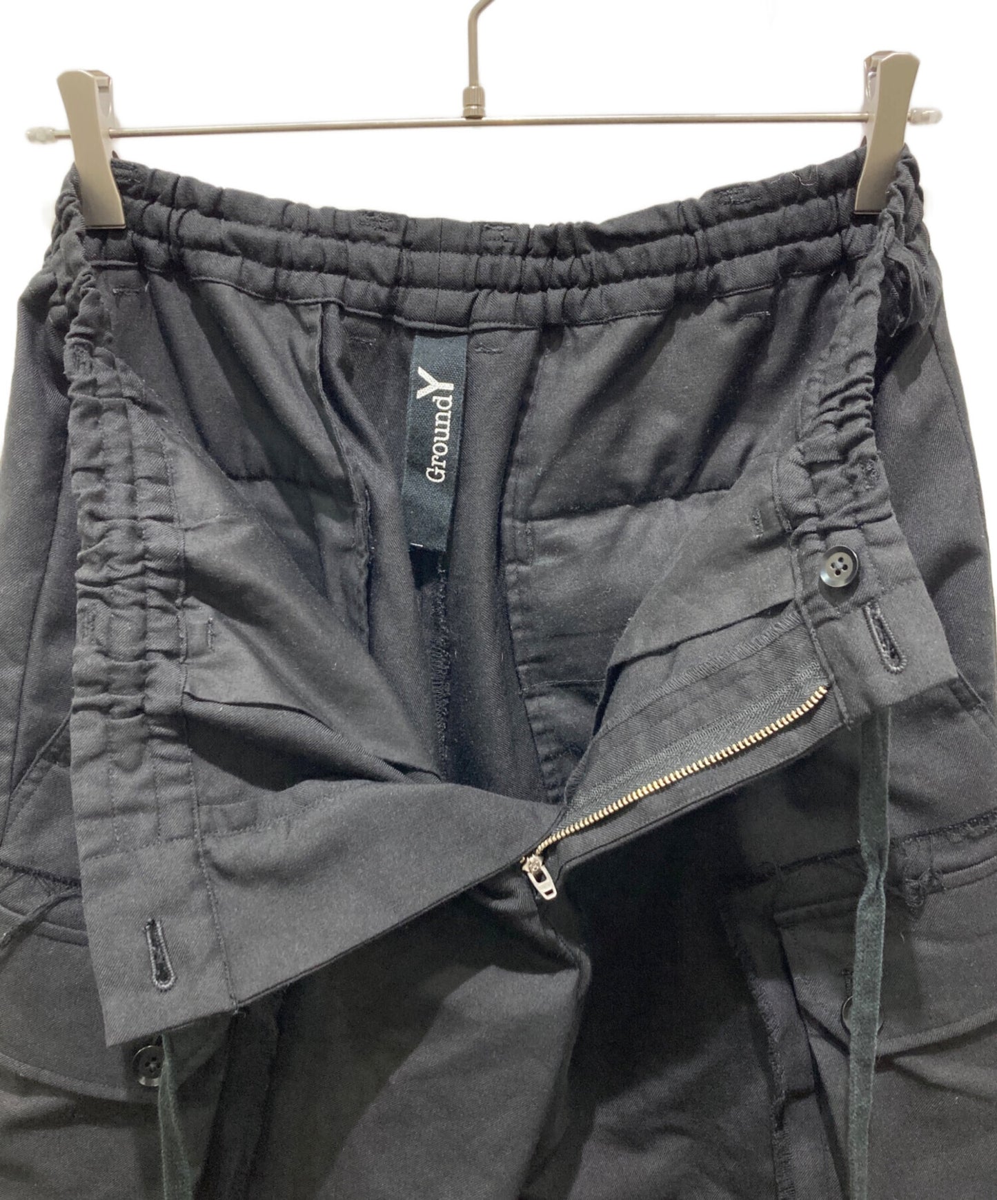 [Pre-owned] GROUND Y T/W GABARDINE MILITARY CARGO PANTS GA-P21-100