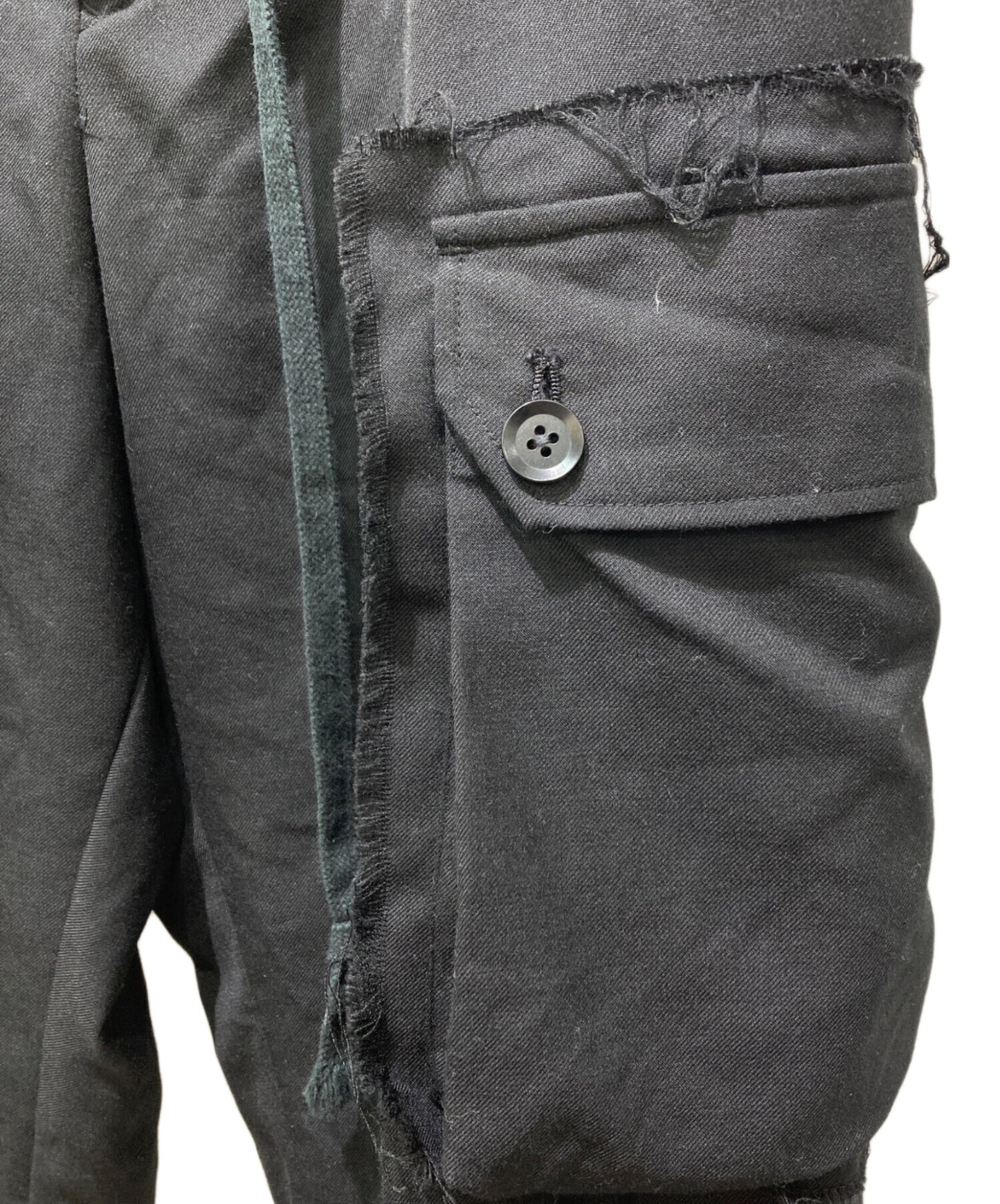 [Pre-owned] GROUND Y T/W GABARDINE MILITARY CARGO PANTS GA-P21-100