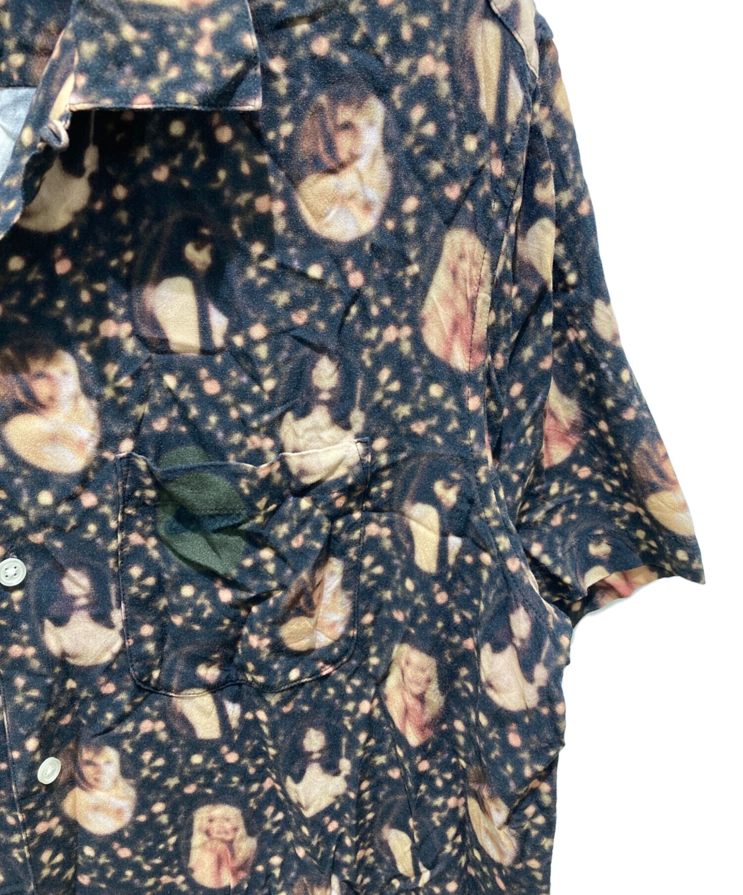 [Pre-owned] SUPREME Blurred Girls Rayon S/S Shirt