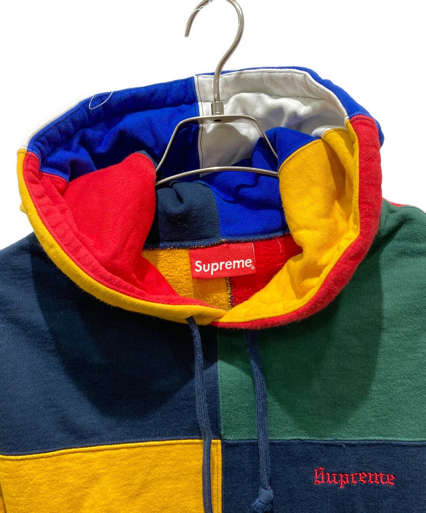 [Pre-owned] SUPREME Patchwork Hooded Sweatshirt