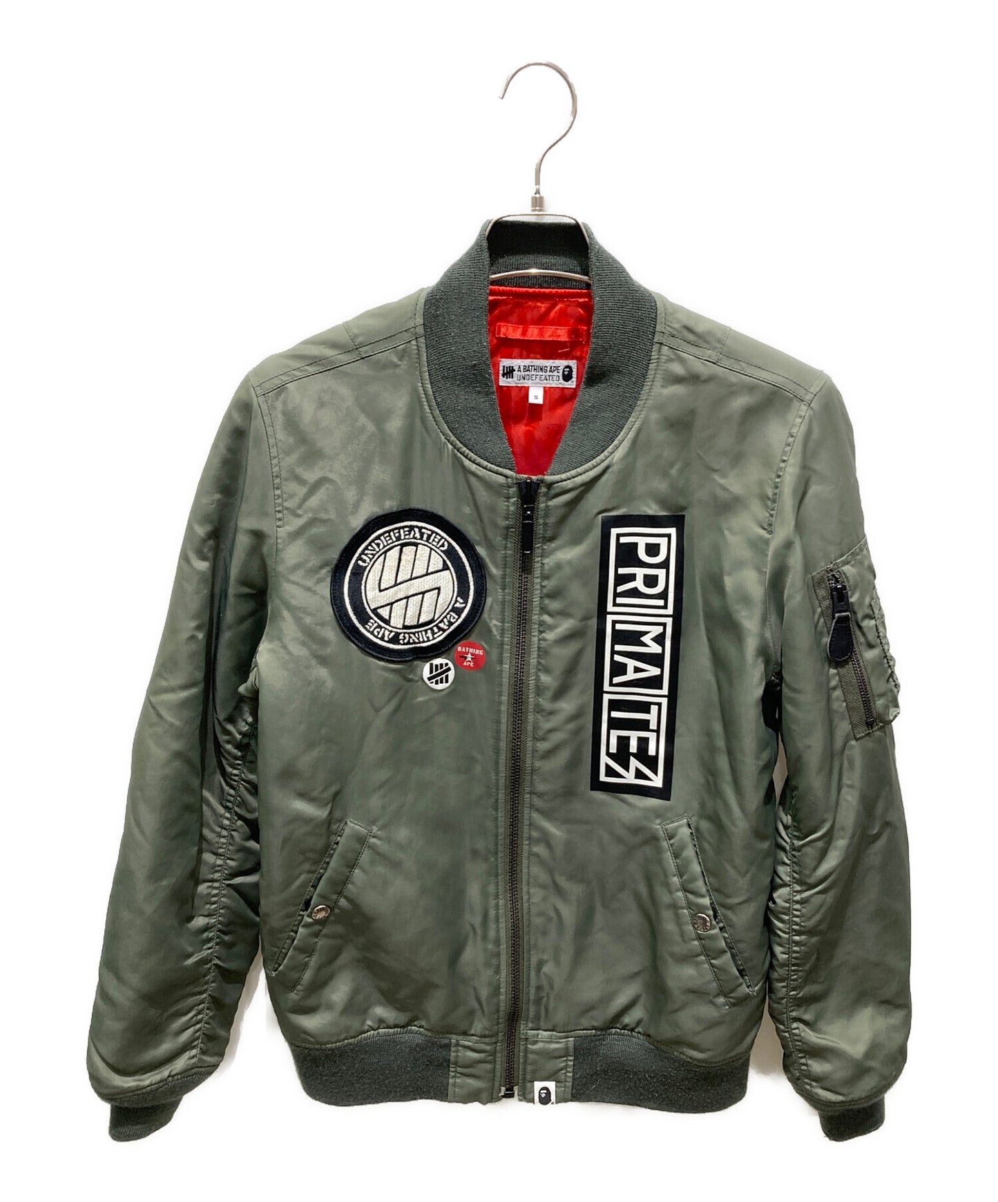[Pre-owned] A BATHING APE MA-1 Flight Jacket with badge decoration 001hjc731902x