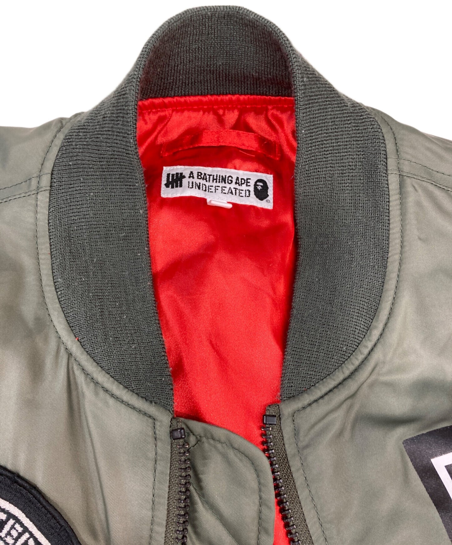 [Pre-owned] A BATHING APE MA-1 Flight Jacket with badge decoration 001hjc731902x