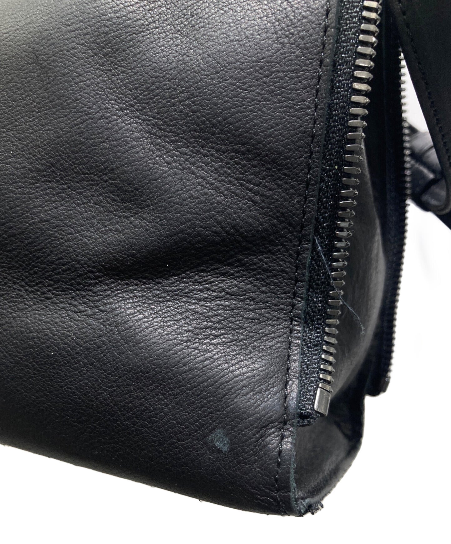 [Pre-owned] discord Yohji Yamamoto Cow Leather Zipper Handbag DS-I01-707