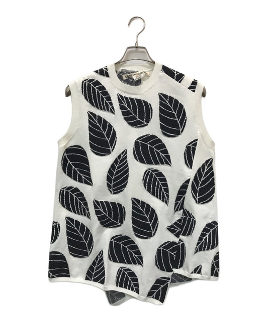 [Pre-owned] COMME des GARCONS Leaf Pattern Knit Vest GI-N007