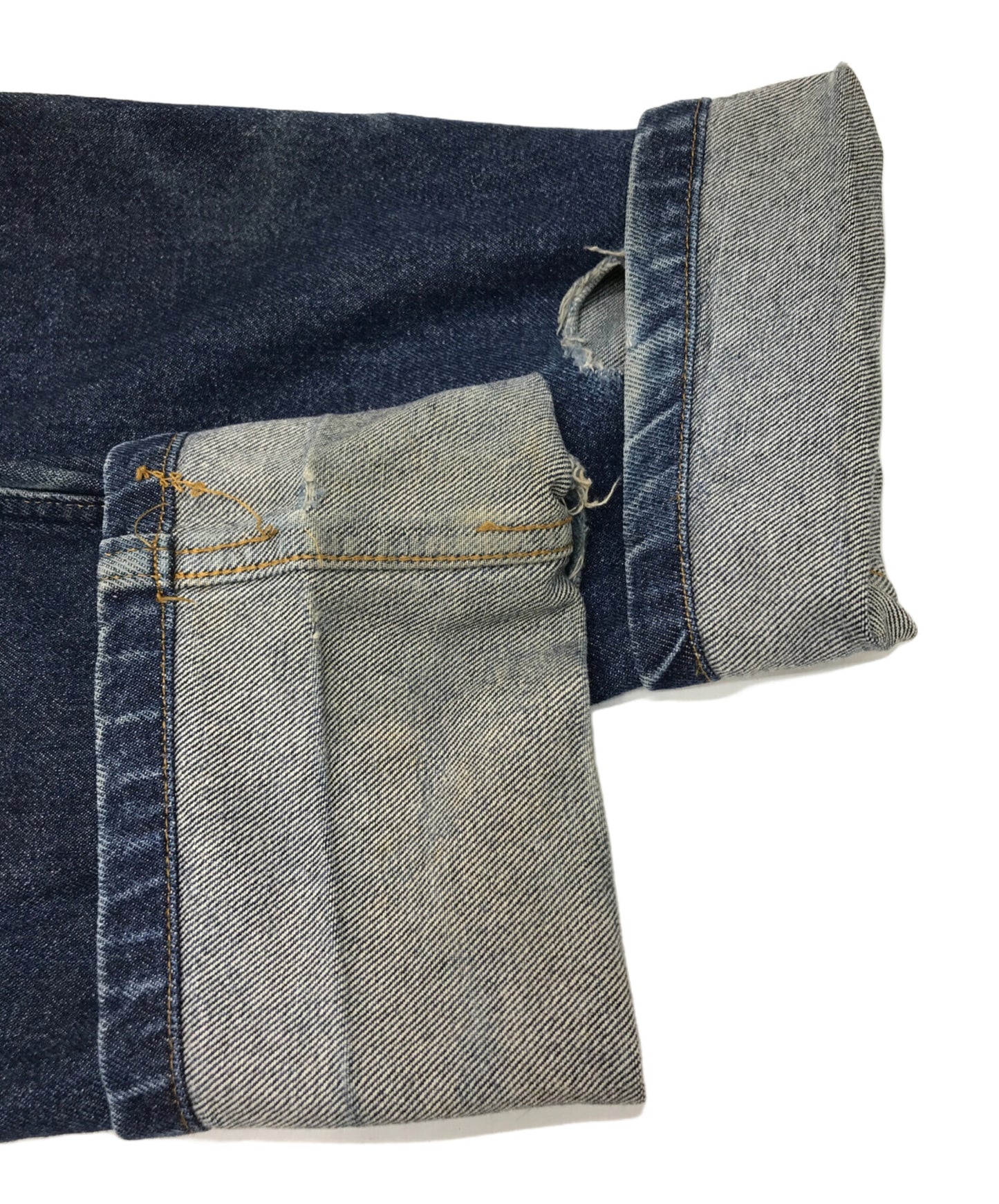 [Pre-owned] COMME des GARCONS HOMME Leather patch denim pants