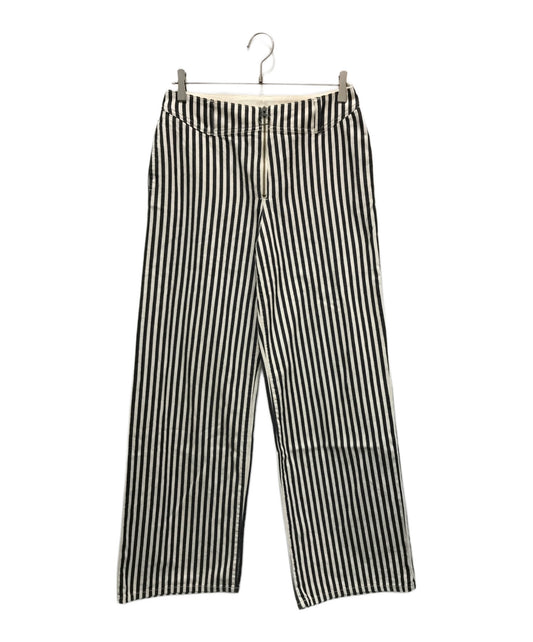 [Pre-owned] Hysteric Glamour STRIPE Pattern Ring Zip Wide Pants 01232AP01