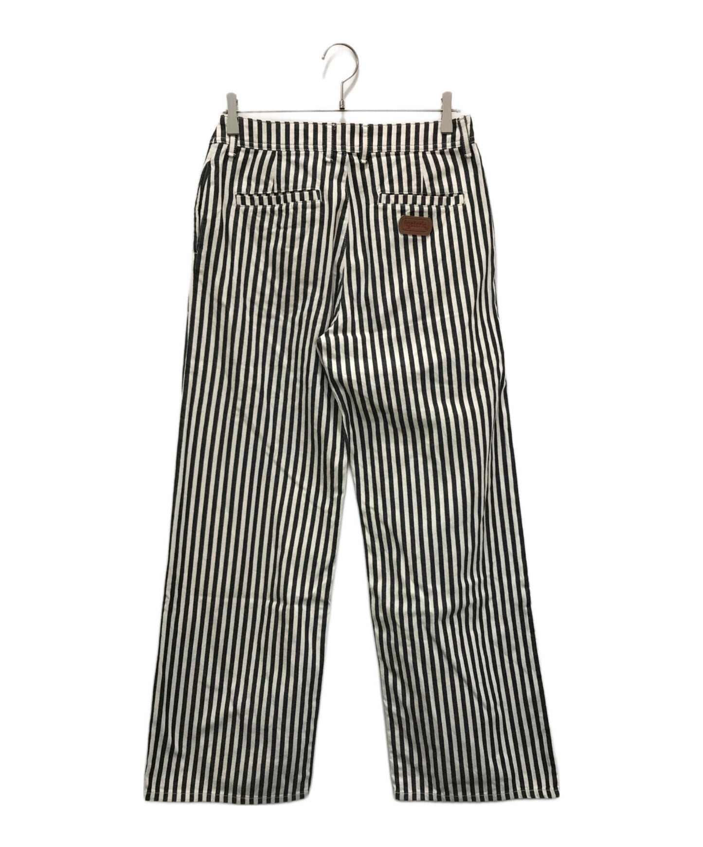 [Pre-owned] Hysteric Glamour STRIPE Pattern Ring Zip Wide Pants 01232AP01