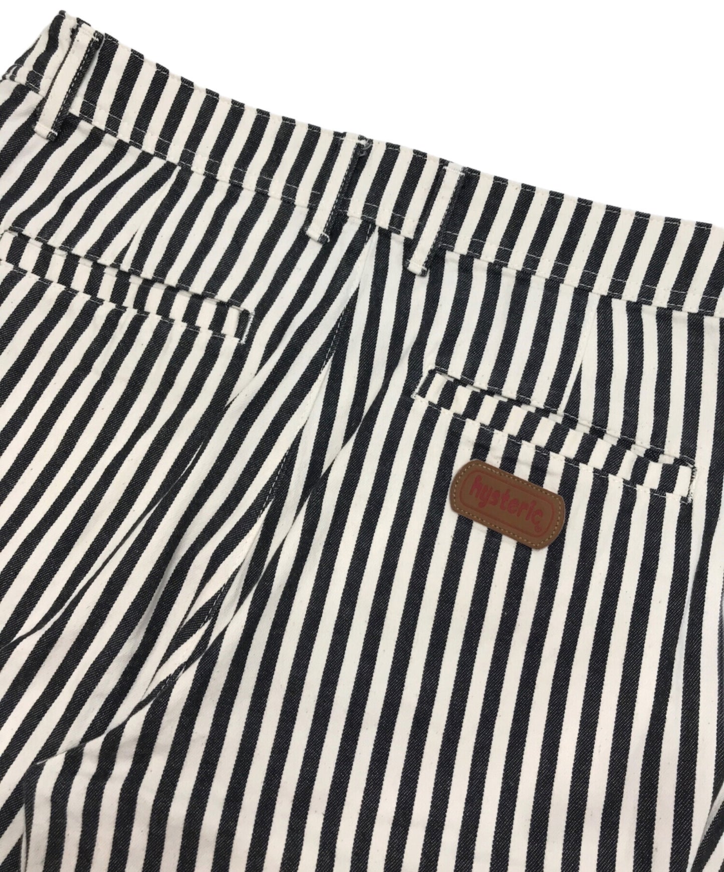 [Pre-owned] Hysteric Glamour STRIPE Pattern Ring Zip Wide Pants 01232AP01