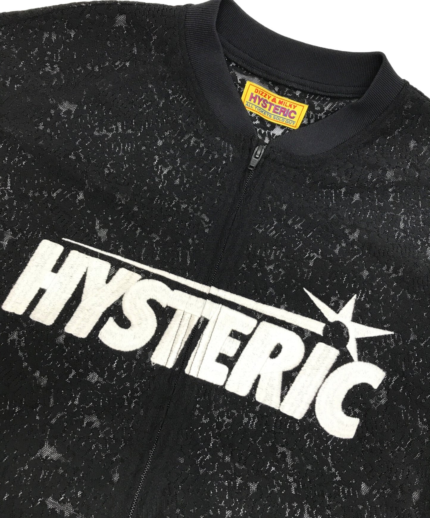 [Pre-owned] Hysteric Glamour FLAME LOGO pattern jacquard ZIP UP shirt 01241AH08