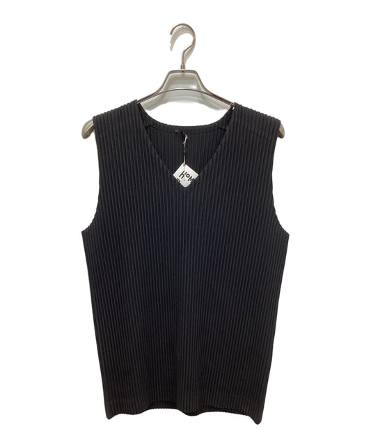 [Pre-owned] HOMME PLISSE ISSEY MIYAKE Pleated V-neck Vest HP55JE010