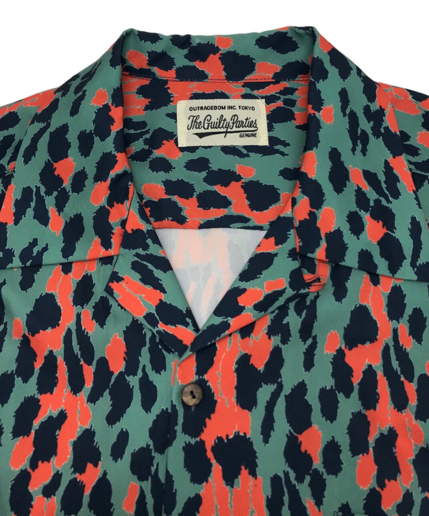 [Pre-owned] WACKO MARIA Leopard open collar rayon shirt