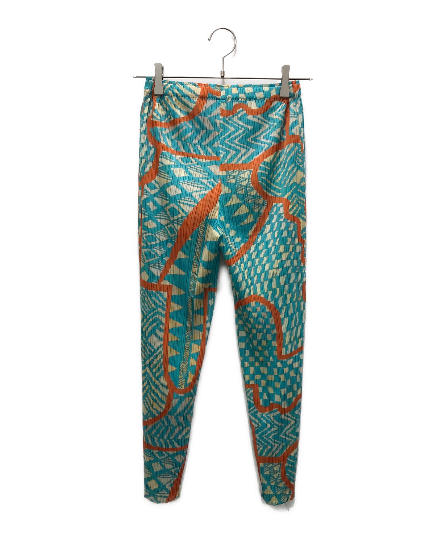 [Pre-owned] PLEATS PLEASE Printed pants with all-over pattern PP13-JF633