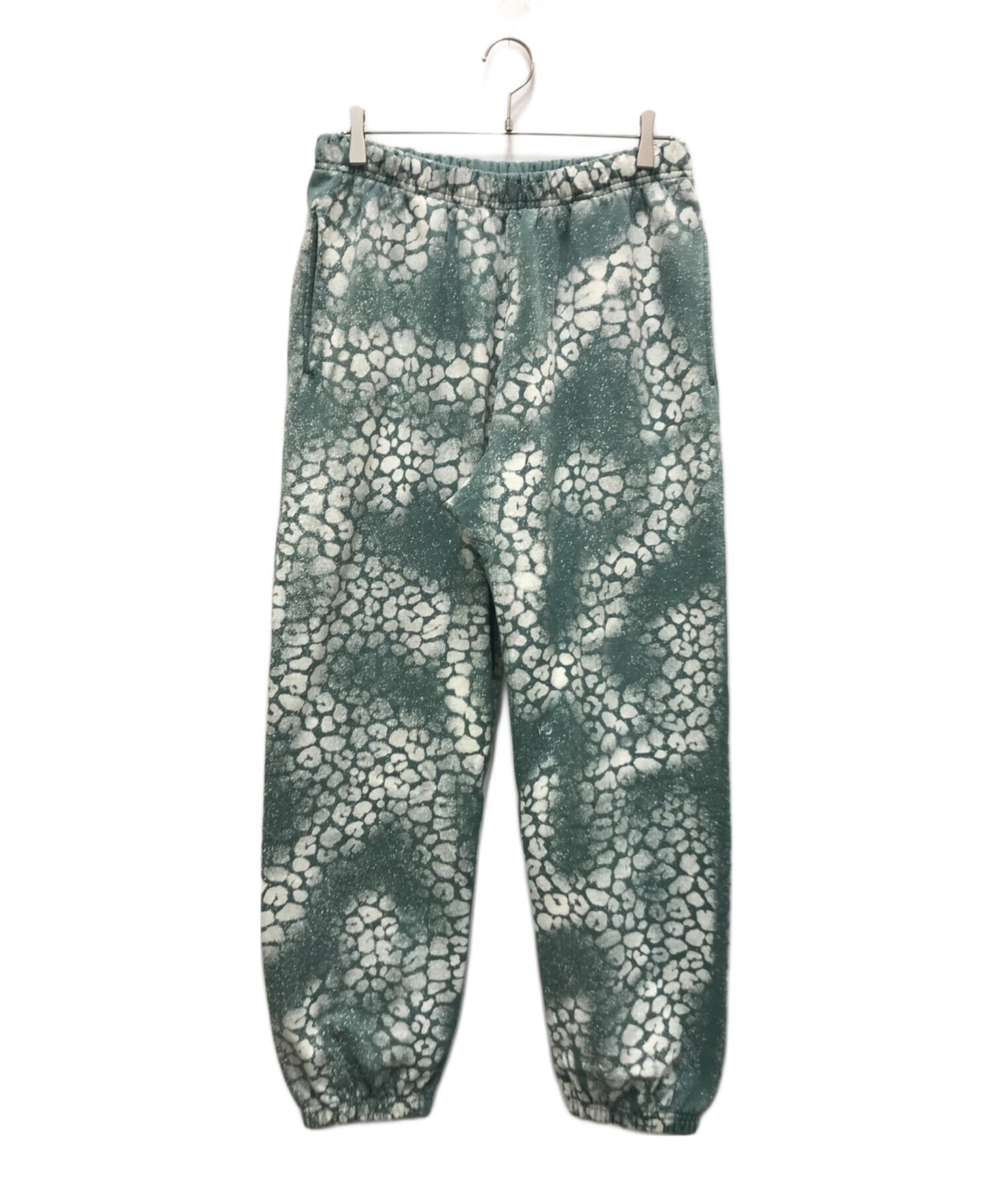[Pre-owned] SUPREME bleached leopard sweatpant