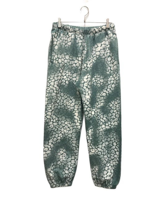 [Pre-owned] SUPREME bleached leopard sweatpant