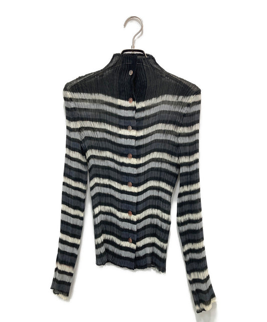 [Pre-owned] ISSEY MIYAKE FETE Pleated chiffon shirt IF72FJ237