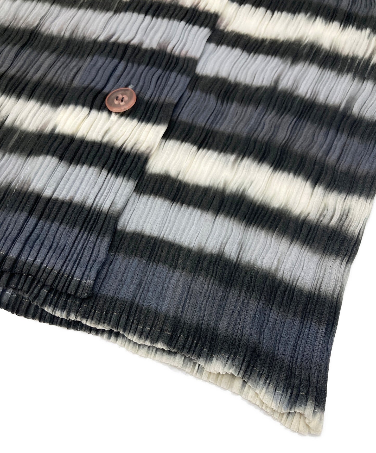 [Pre-owned] ISSEY MIYAKE FETE Pleated chiffon shirt IF72FJ237