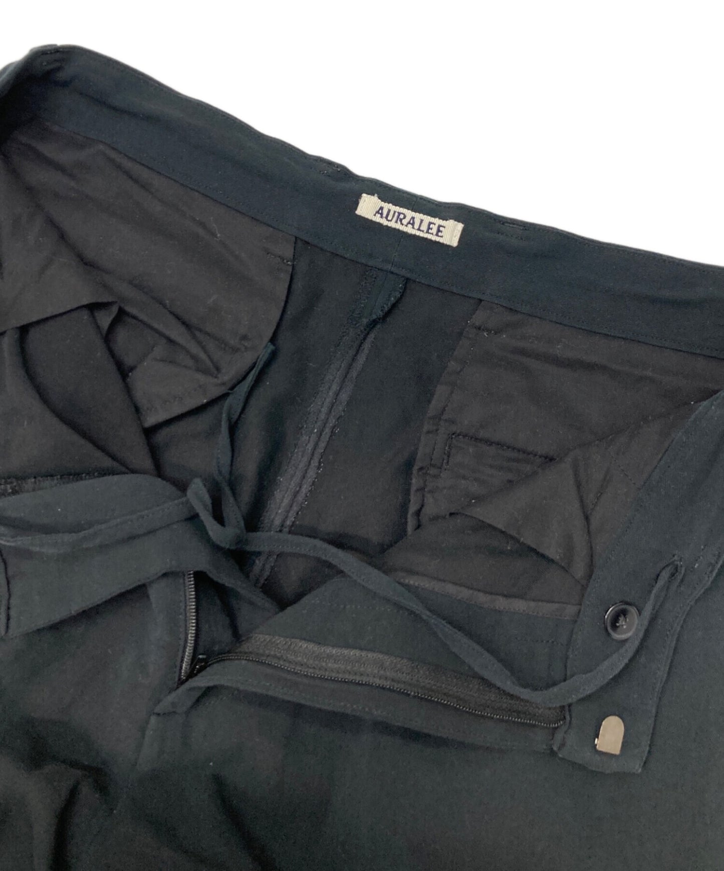 [Pre-owned] AURALEE LIGHT COTTON-WOOL VIYELLA SLACKS A25SP02KV