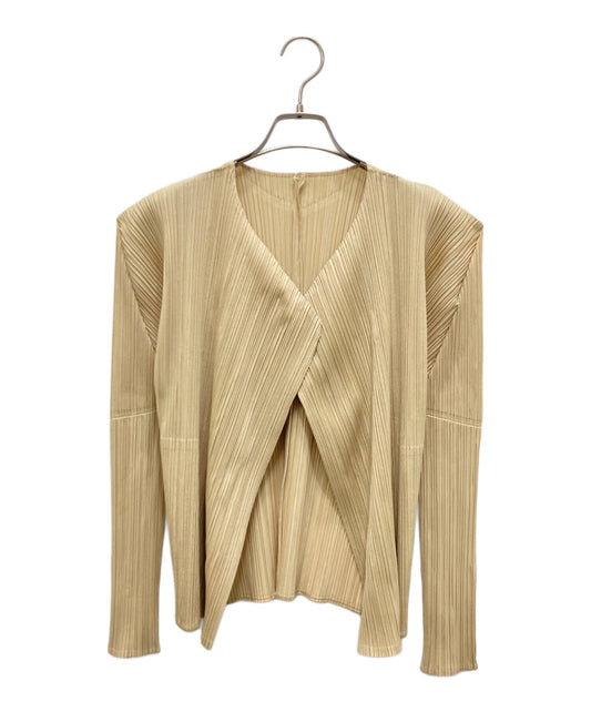 [Pre-owned] PLEATS PLEASE Pleated collarless jacket PP04-JD623