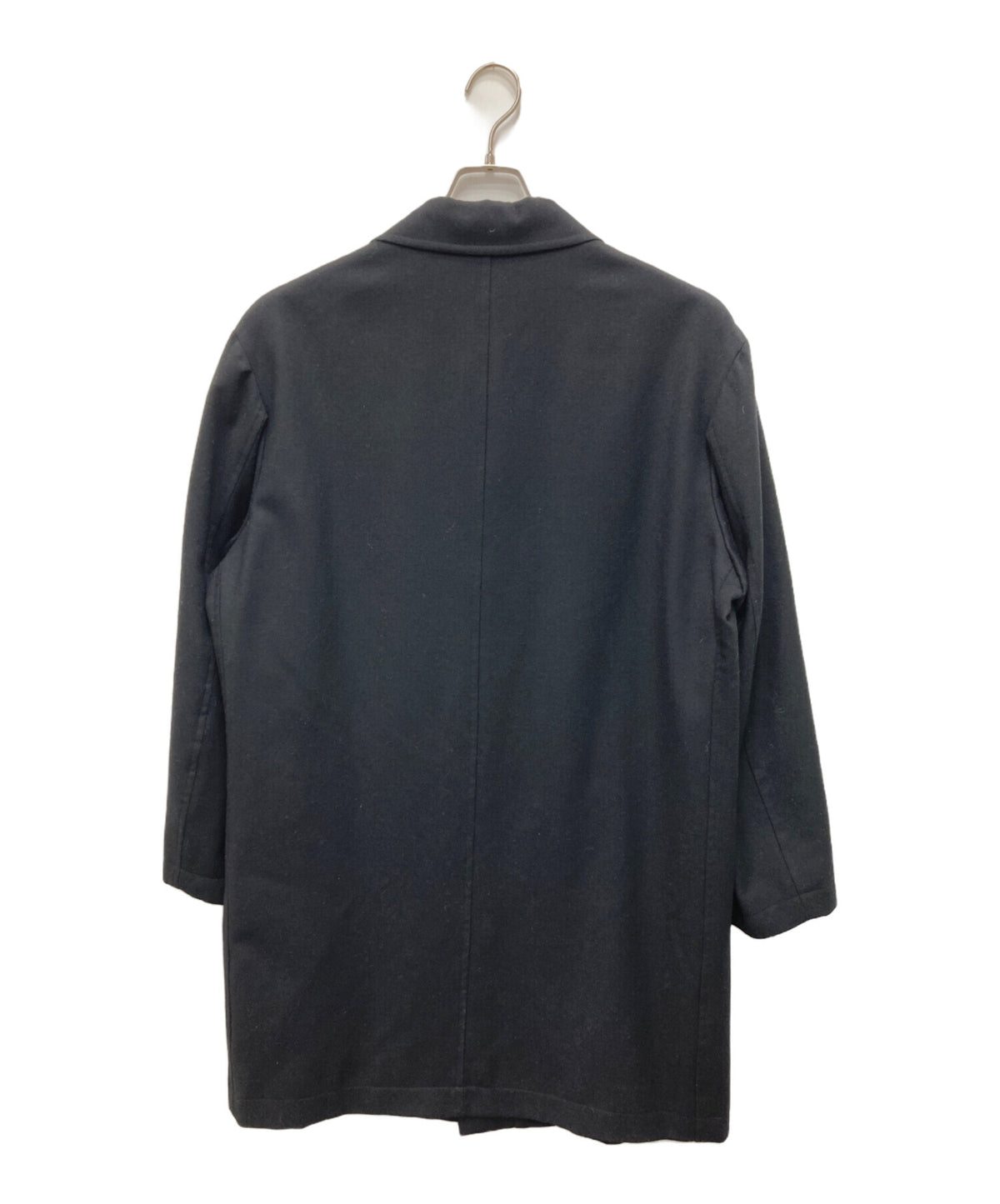 [Pre-owned] Yohji Yamamoto COSTUME D'HOMME Wool Zip Stencil Collar Coat HV-C81-165