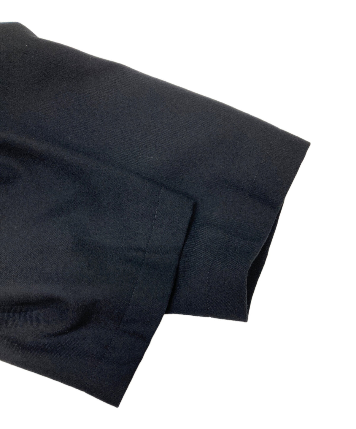 [Pre-owned] Yohji Yamamoto COSTUME D'HOMME Wool Zip Stencil Collar Coat HV-C81-165