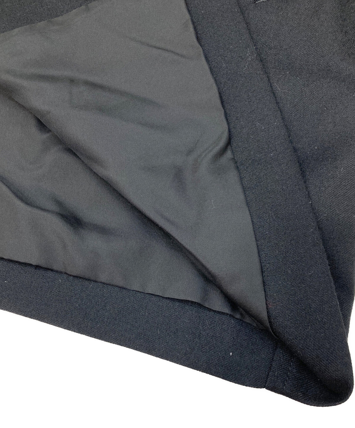 [Pre-owned] Yohji Yamamoto COSTUME D'HOMME Wool Zip Stencil Collar Coat HV-C81-165