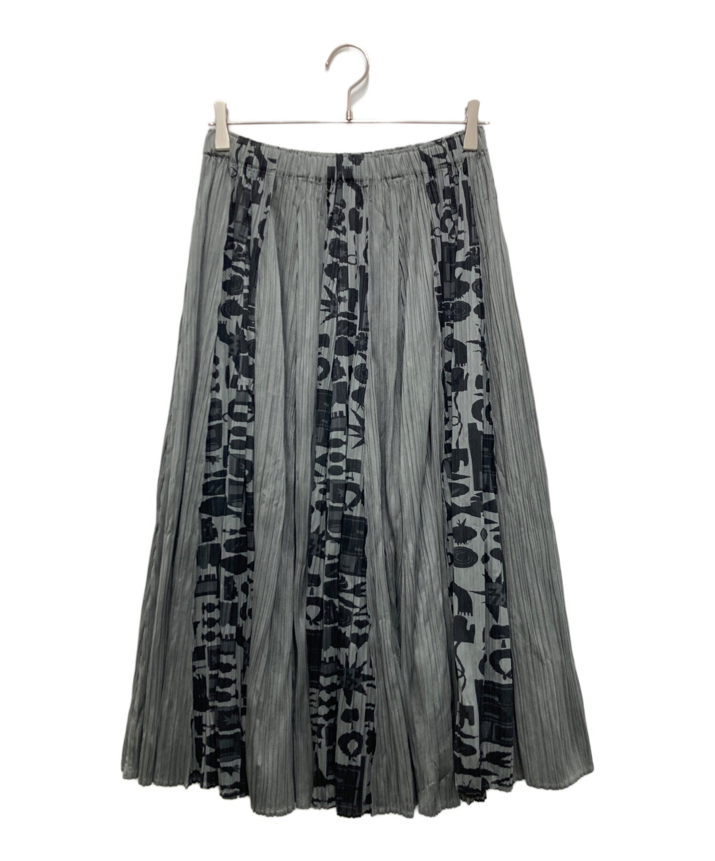 [Pre-owned] PLEATS PLEASE Long Skirt with Pattern Changes PP63-JG786