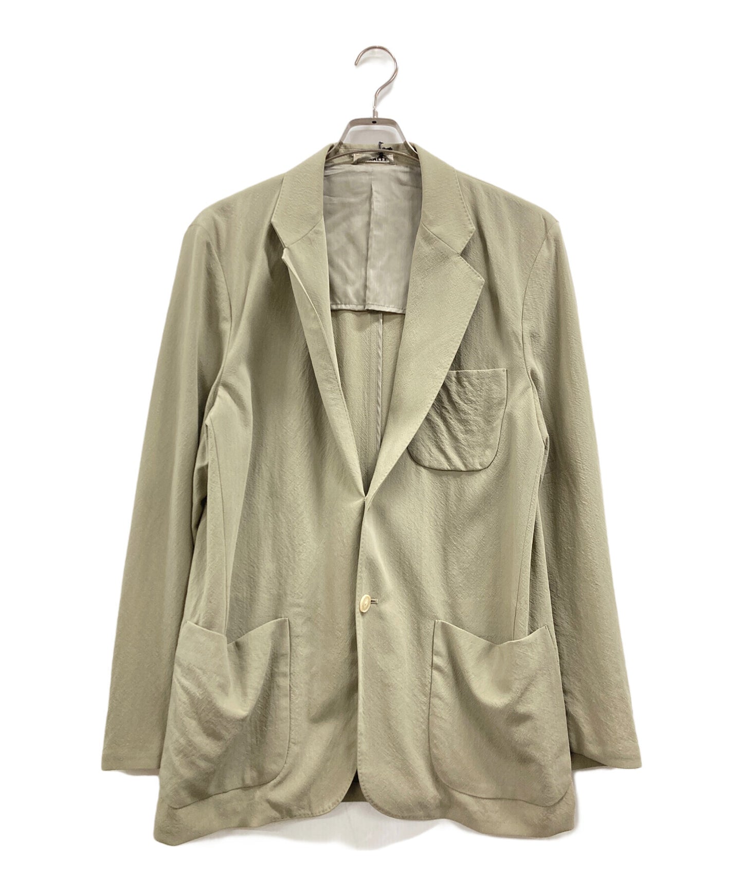 [Pre-owned] AURALEE HARD TWIST WOOL VIYELLA JACKET A23SJ01WV