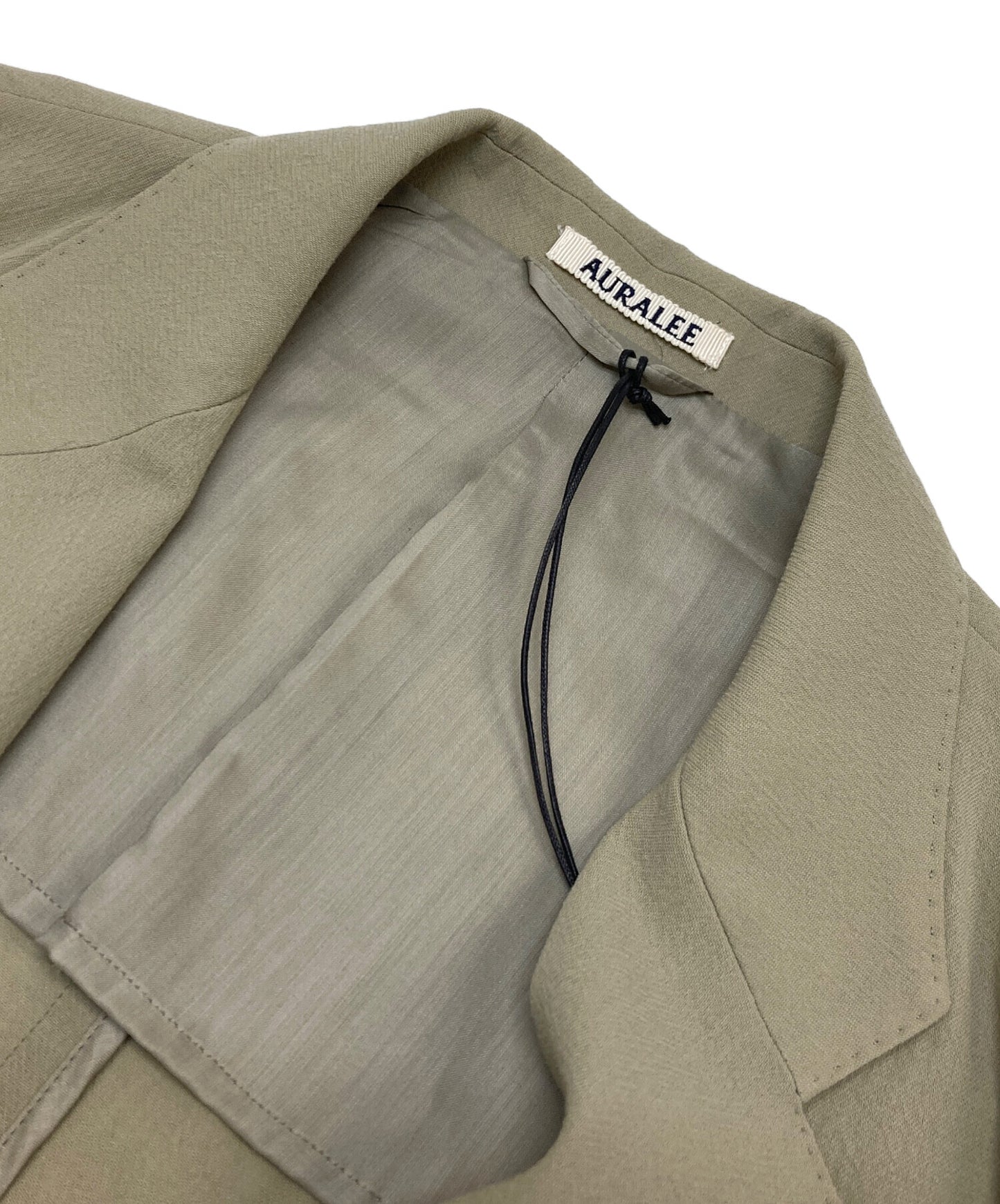 [Pre-owned] AURALEE HARD TWIST WOOL VIYELLA JACKET A23SJ01WV