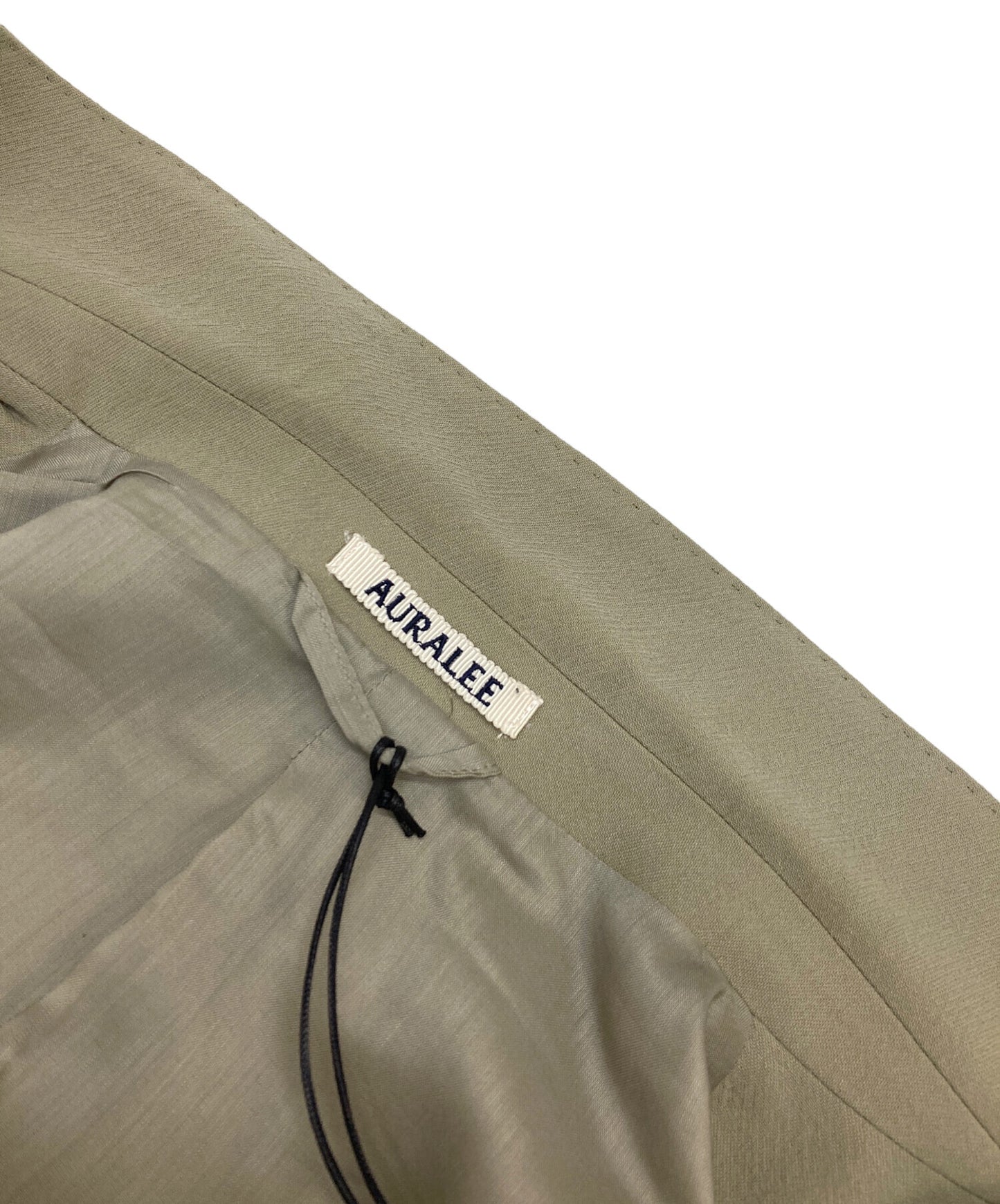 [Pre-owned] AURALEE HARD TWIST WOOL VIYELLA JACKET A23SJ01WV