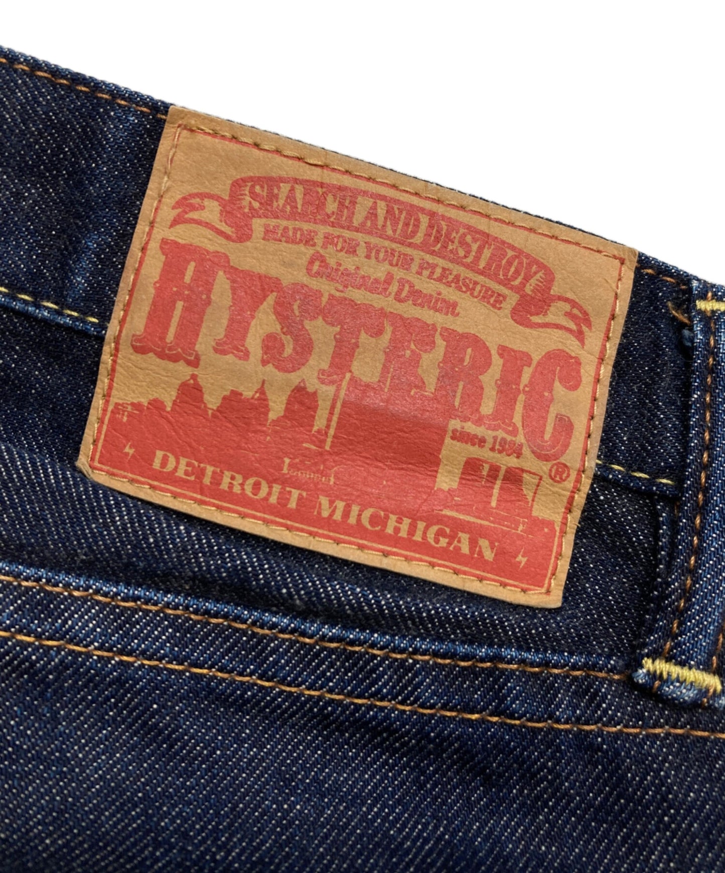 [Pre-owned] Hysteric Glamour Studded Selvage Denim Pants 0222AP07