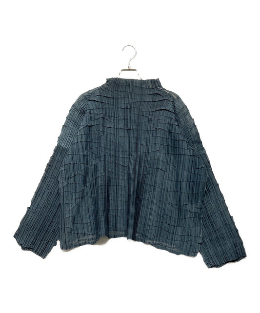 [Pre-owned] ISSEY MIYAKE High neck pleated blouse IM74-FJ601