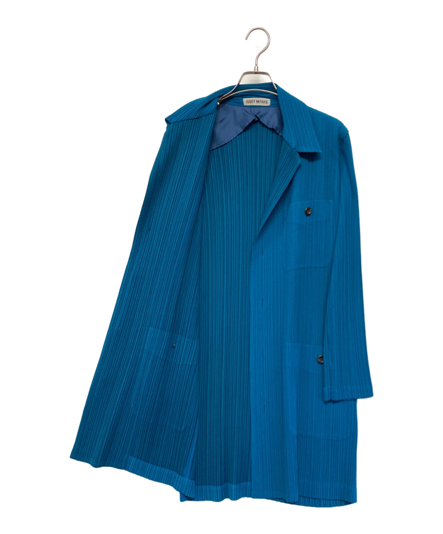 [Pre-owned] ISSEY MIYAKE Pleated Stencil Collar Coat IM63-FD918