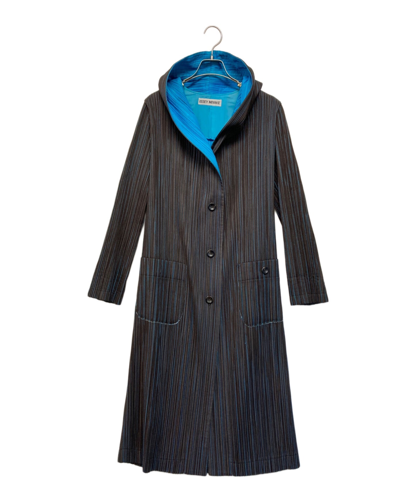 [Pre-owned] ISSEY MIYAKE Pleated Design Collar Coat IM82-FA603