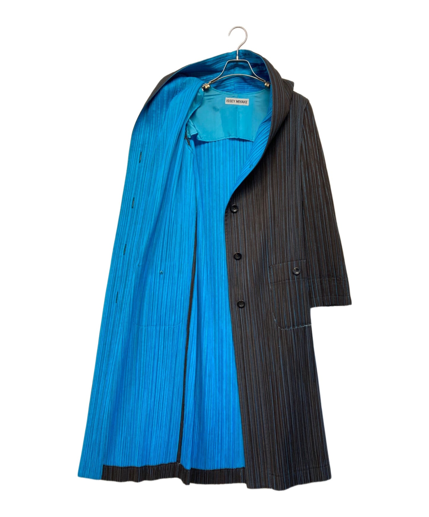 [Pre-owned] ISSEY MIYAKE Pleated Design Collar Coat IM82-FA603