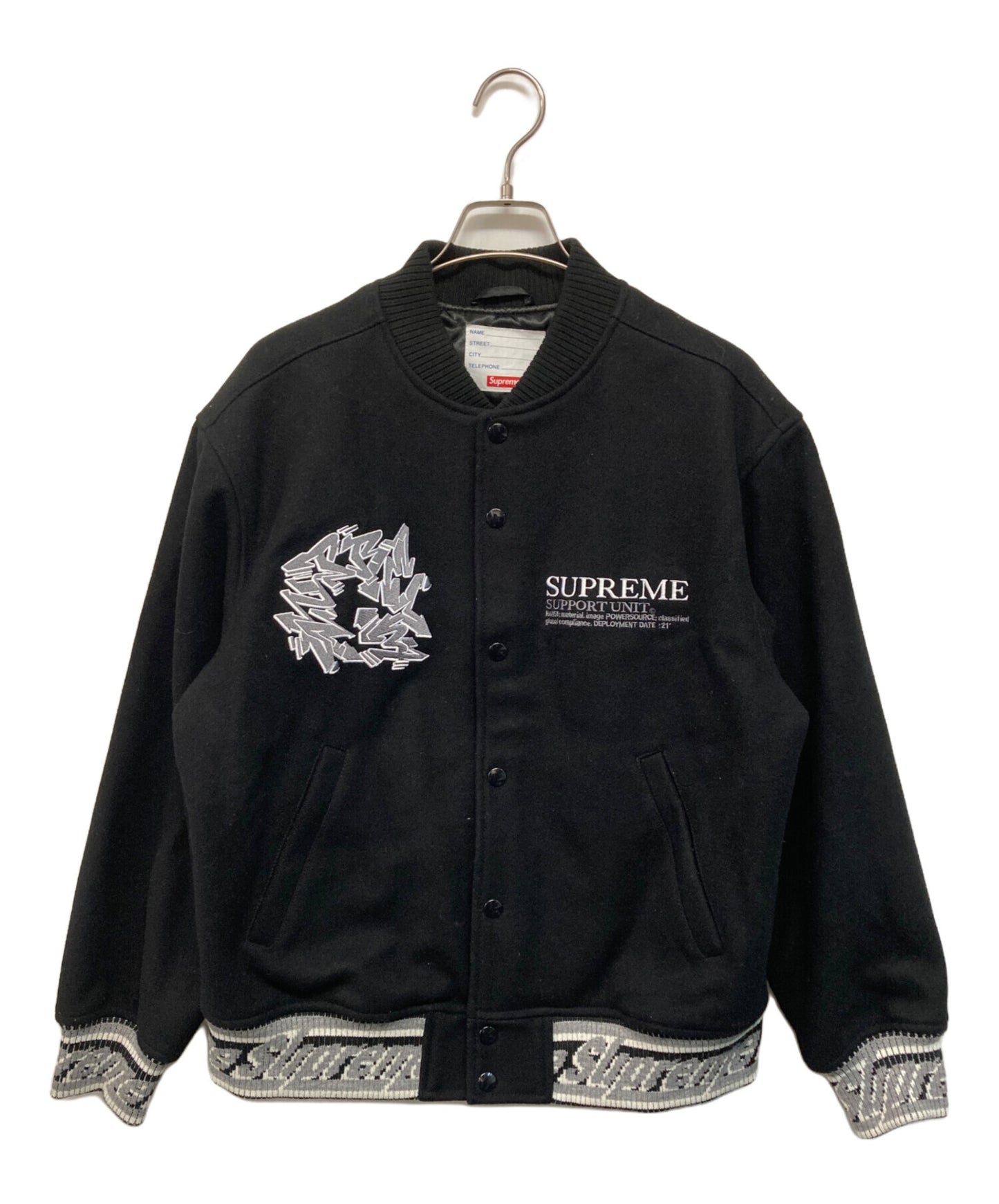[Pre-owned] SUPREME Support Unit Varsity Jacket
