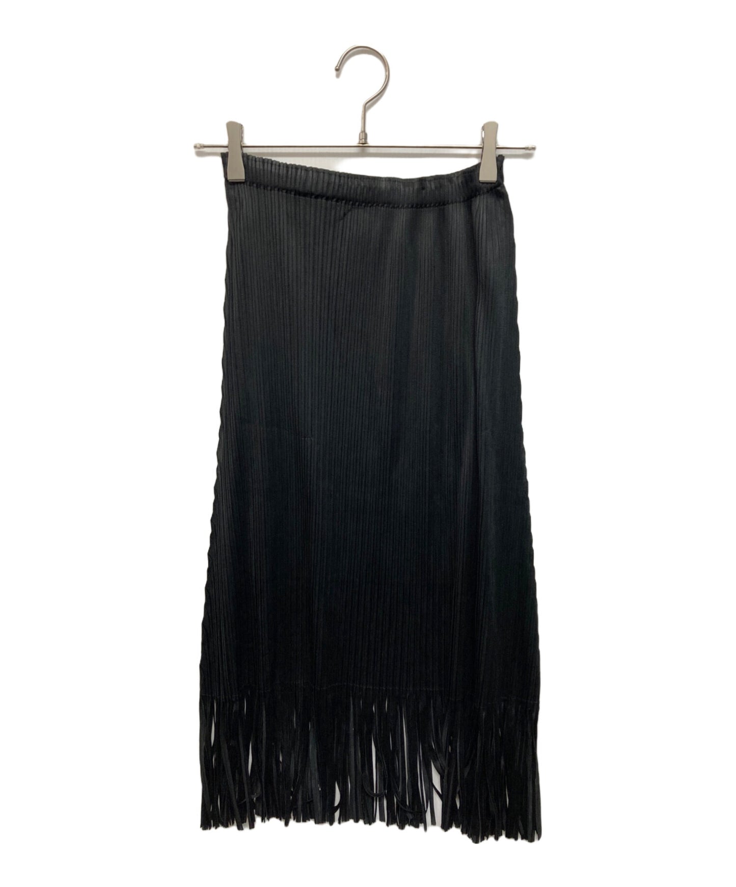 [Pre-owned] PLEATS PLEASE Pleated Fringe Skirt PP31-JG551