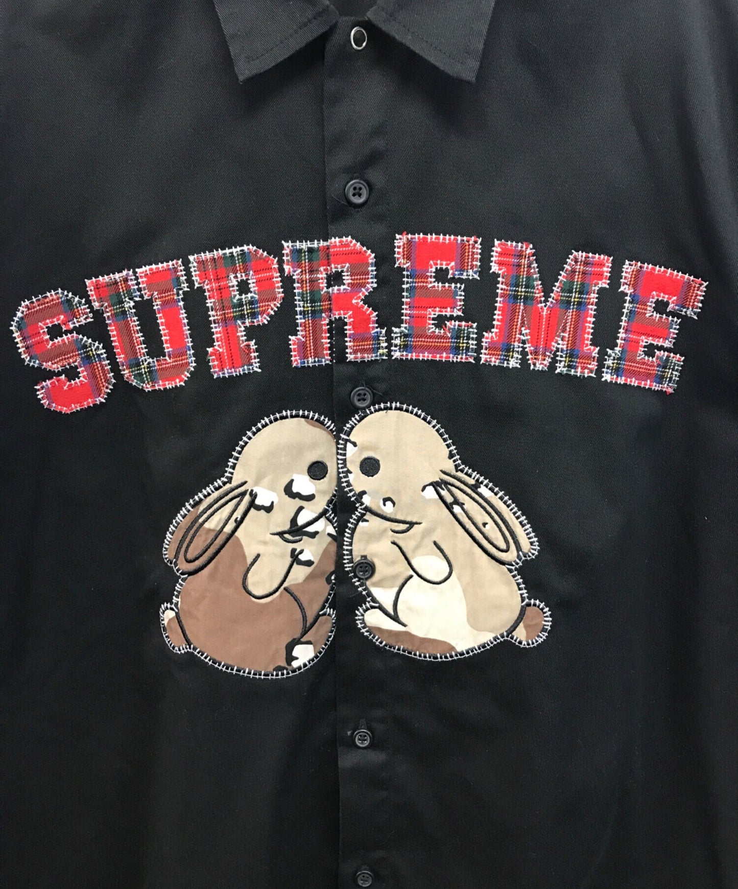 [Pre-owned] SUPREME Bunnies S/S Work Shirt
