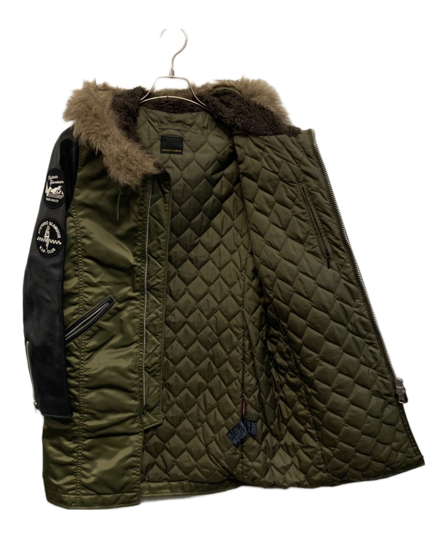 [Pre-owned] Hysteric Glamour Sleeve Leather Mod Coat 0134AC03