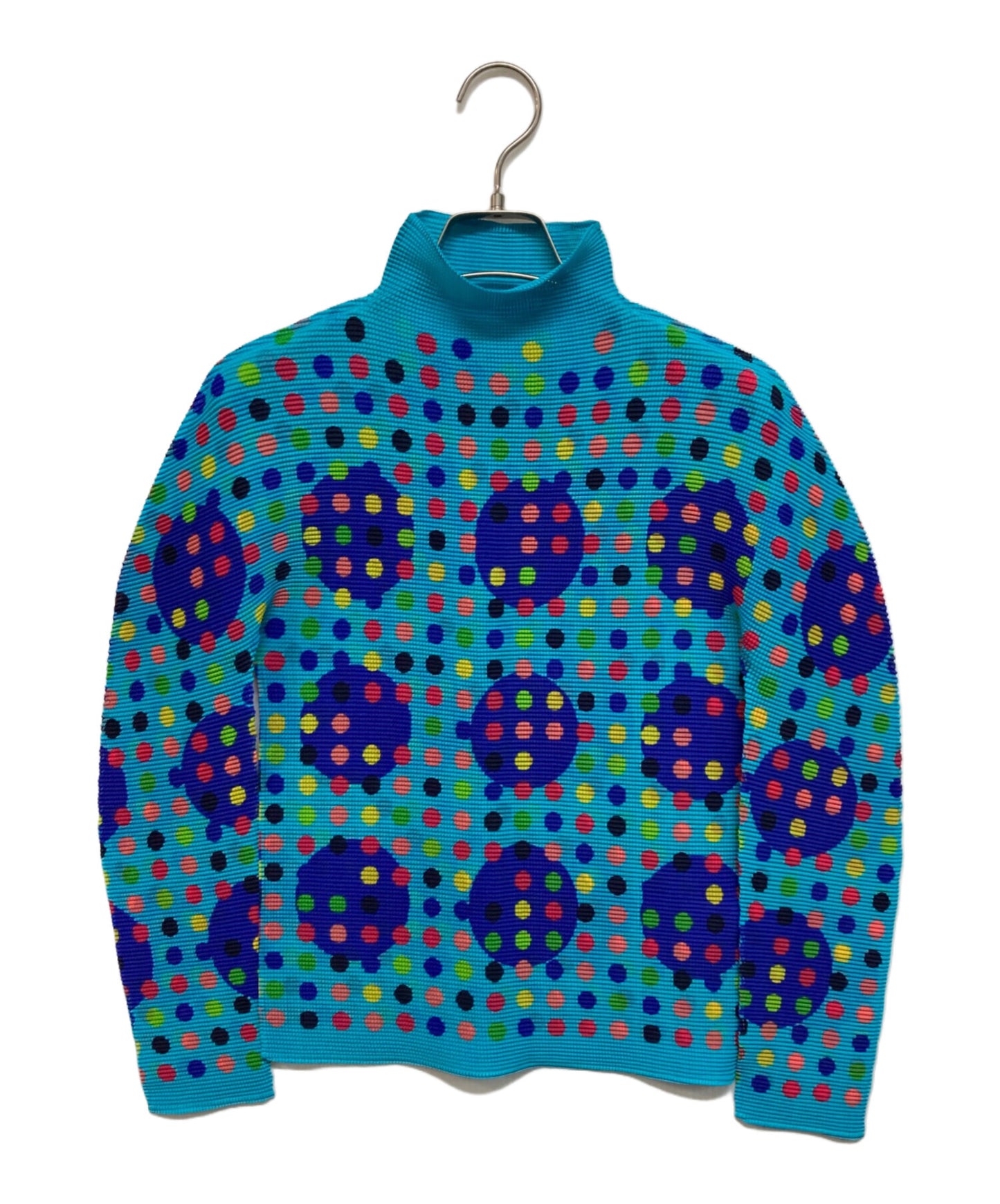 [Pre-owned] me ISSEY MIYAKE Dot-patterned pleated cut and sewn MI93FJ641