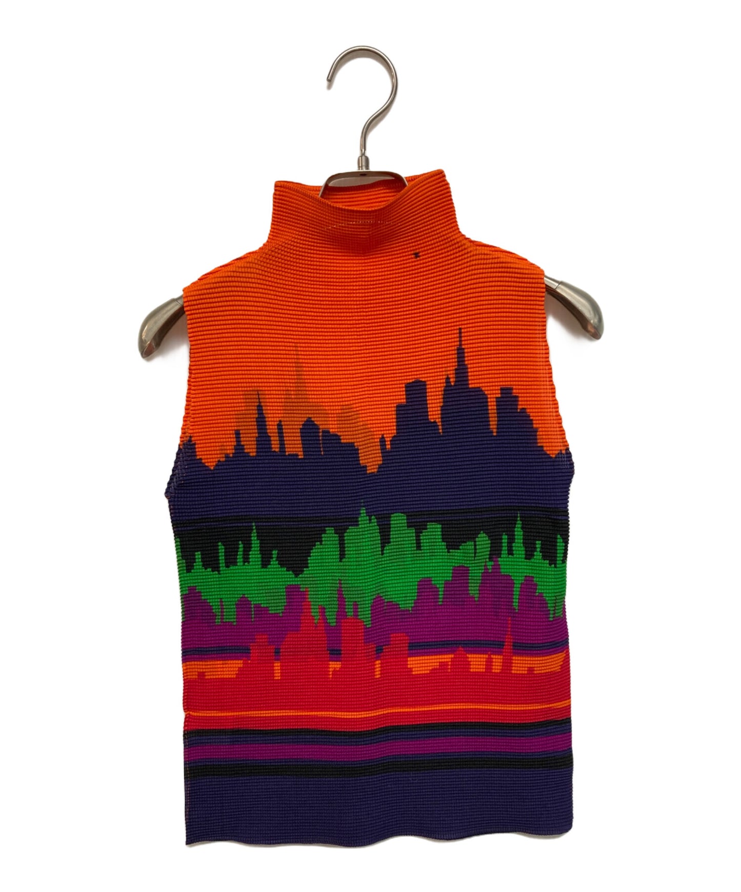 [Pre-owned] me ISSEY MIYAKE Pleated sleeveless cut and sewn