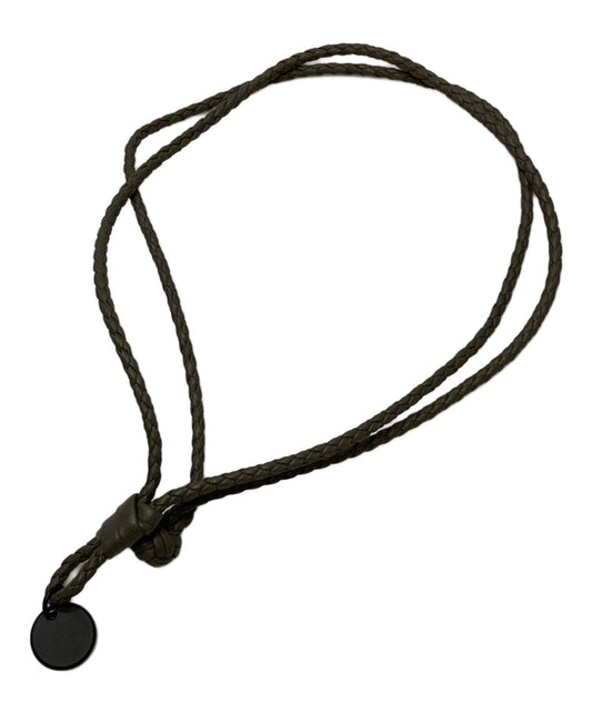 [Pre-owned] BOTTEGA VENETA Intrecciato 2-strand leather bracelet