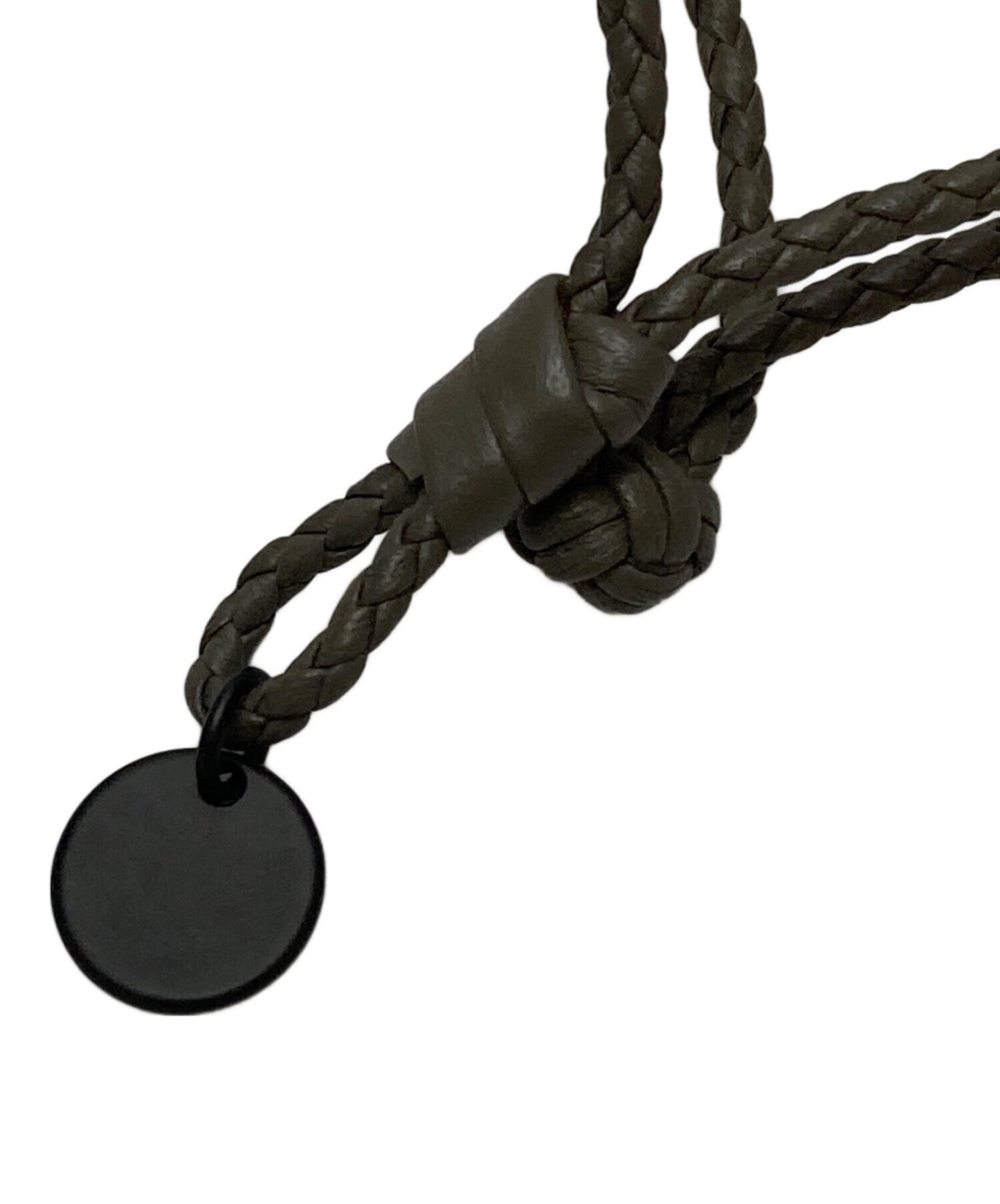 [Pre-owned] BOTTEGA VENETA Intrecciato 2-strand leather bracelet