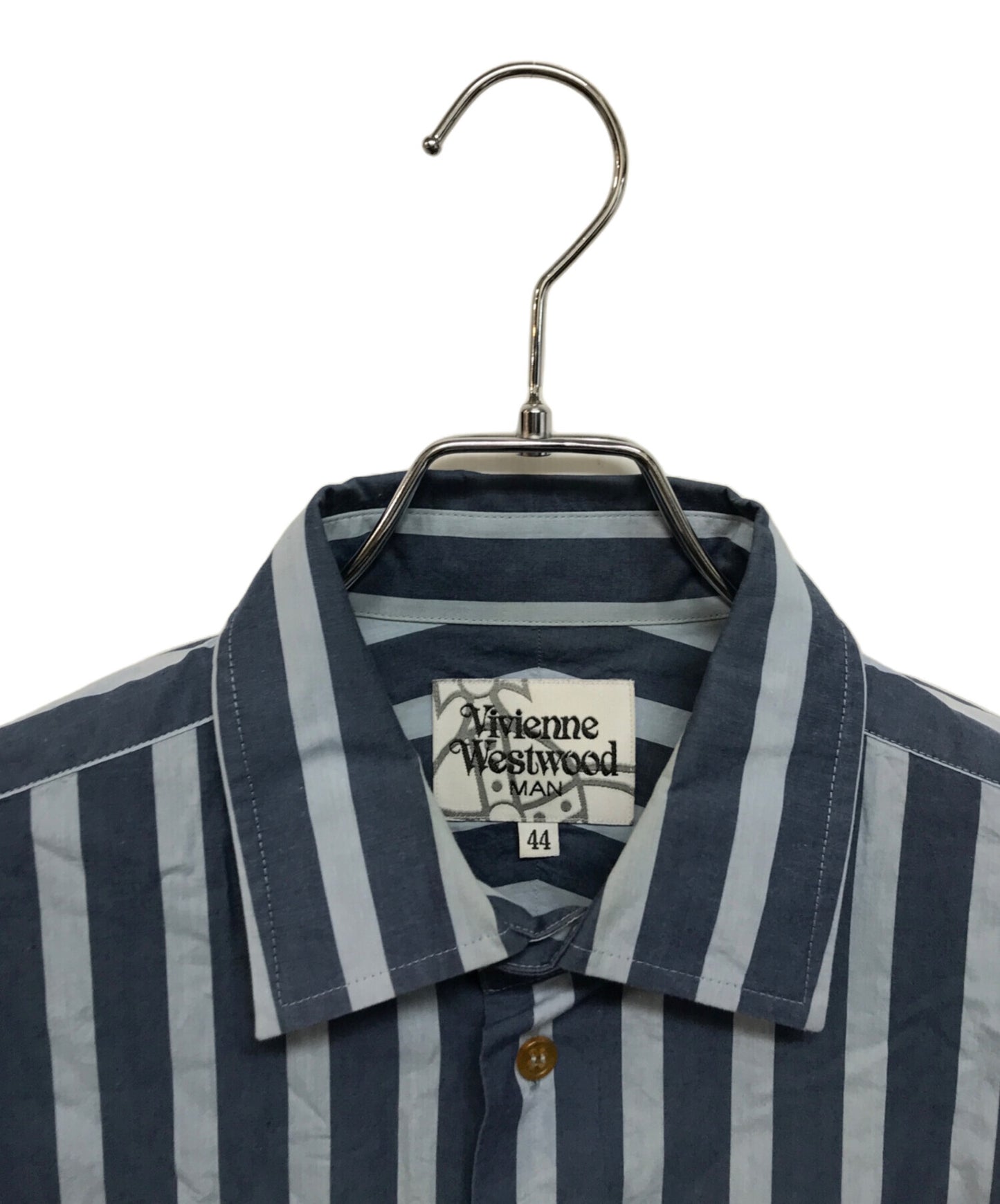 [Pre-owned] Vivienne Westwood man Orb Embroidery Stripe Shirt