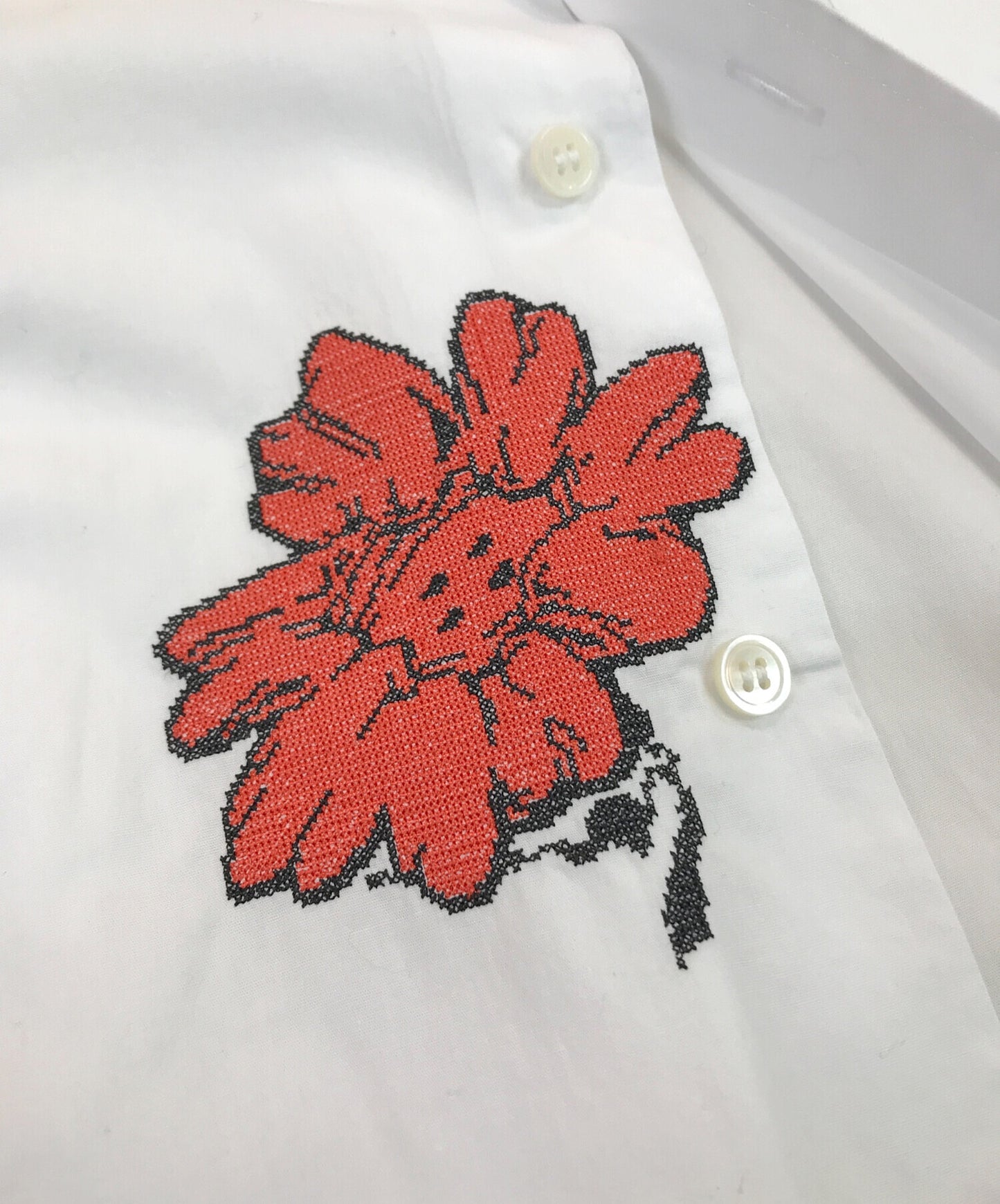 [Pre-owned] TAO COMME des GARCONS SHUN SUDO cotton broadcloth embroidered shirt TK-B012