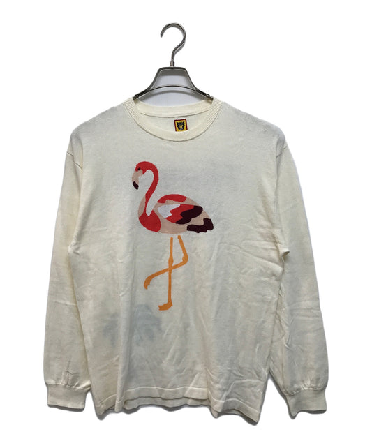 [Pre-owned] HUMAN MADE FLAMINGO KNIT SWEATER HM25CS004
