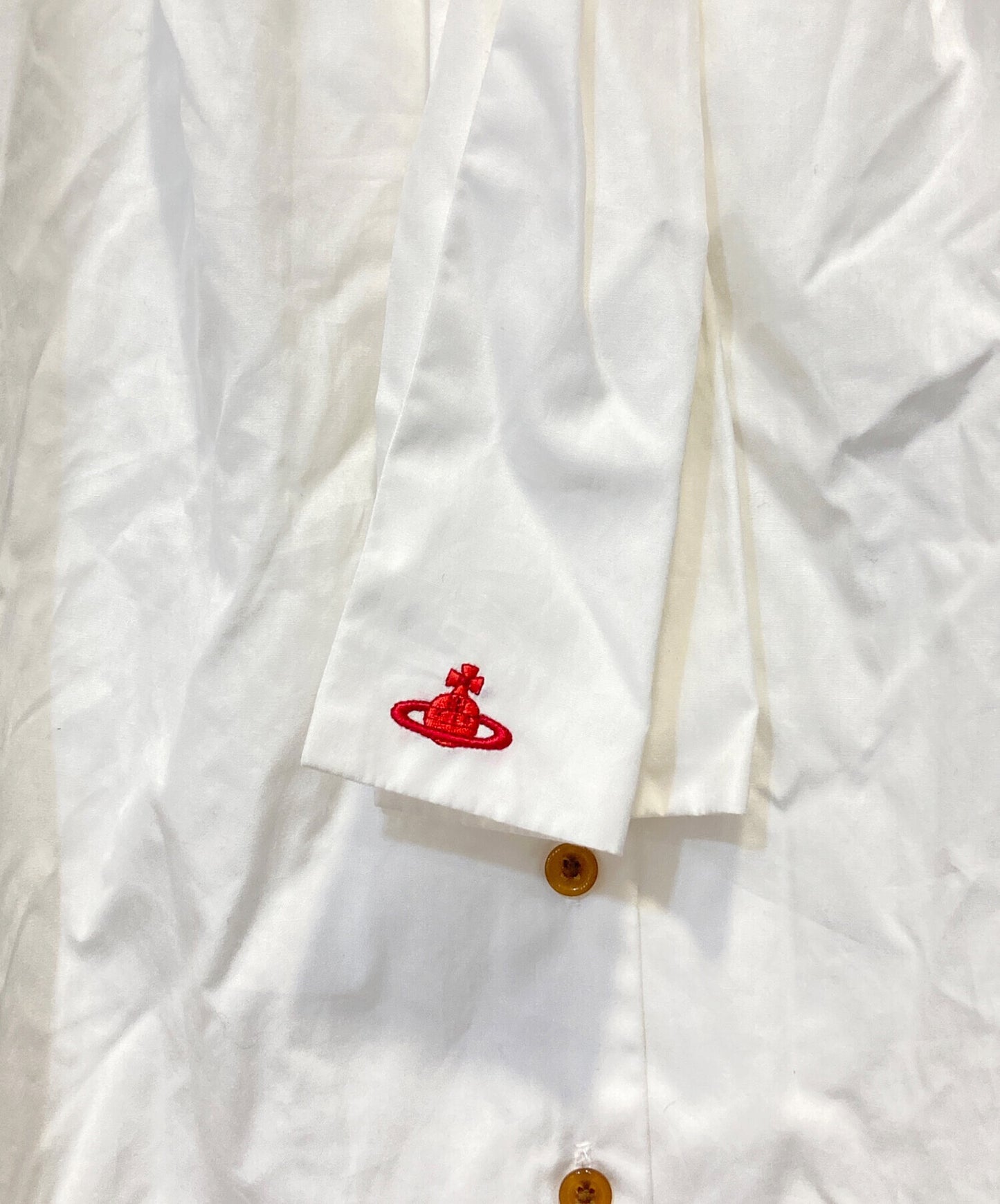 [Pre-owned] Vivienne Westwood RED LABEL Switched design shirt with ribbon tie